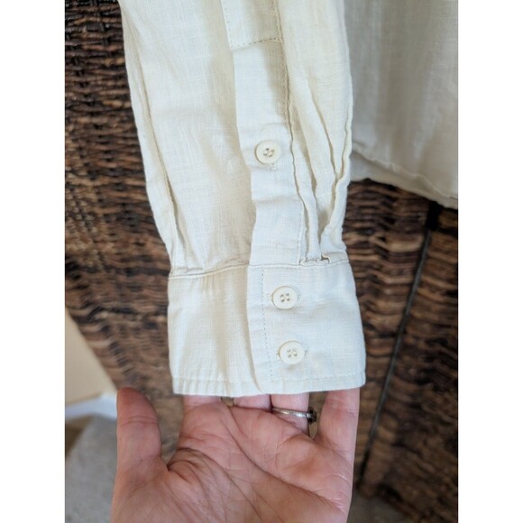 Coofandy Hemp Popover Henley Shirt Men's XXXL Gorpcore Minimalist Homesteader - Picture 3 of 6